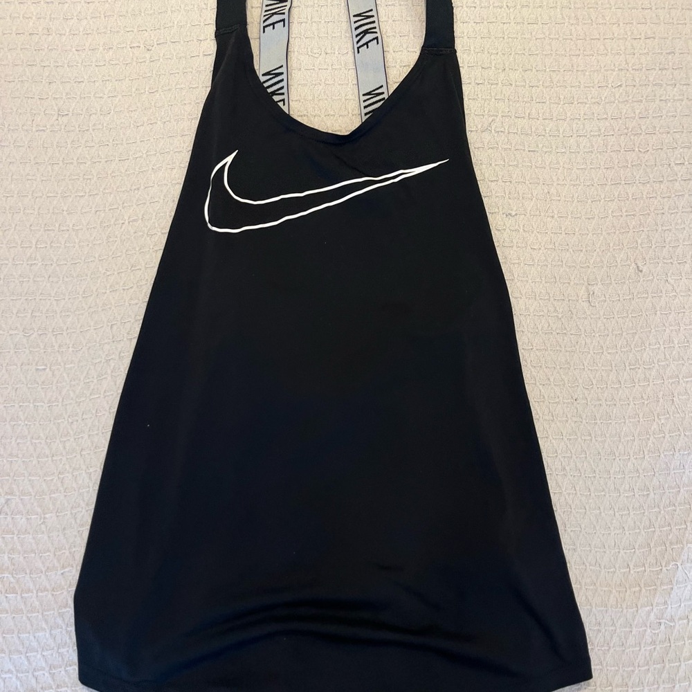 Nike Black and White Athletic Tank Top